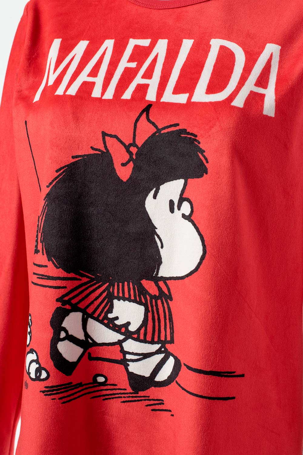 PIJAMA DE MAFALDA CON PANTALON LARGO PARA MUJER