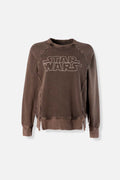 BUZO DE STAR WARS CERRADO CAFE PARA MUJER