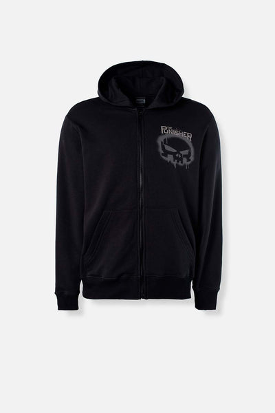 BUZO DE MARVEL NEGRO CON CAPUCHA PARA HOMBRE