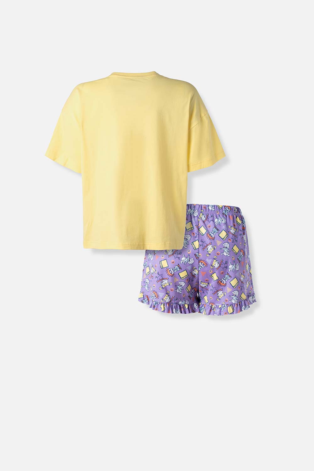 PIJAMA DE RUGRATS CON SHORT PARA MUJER