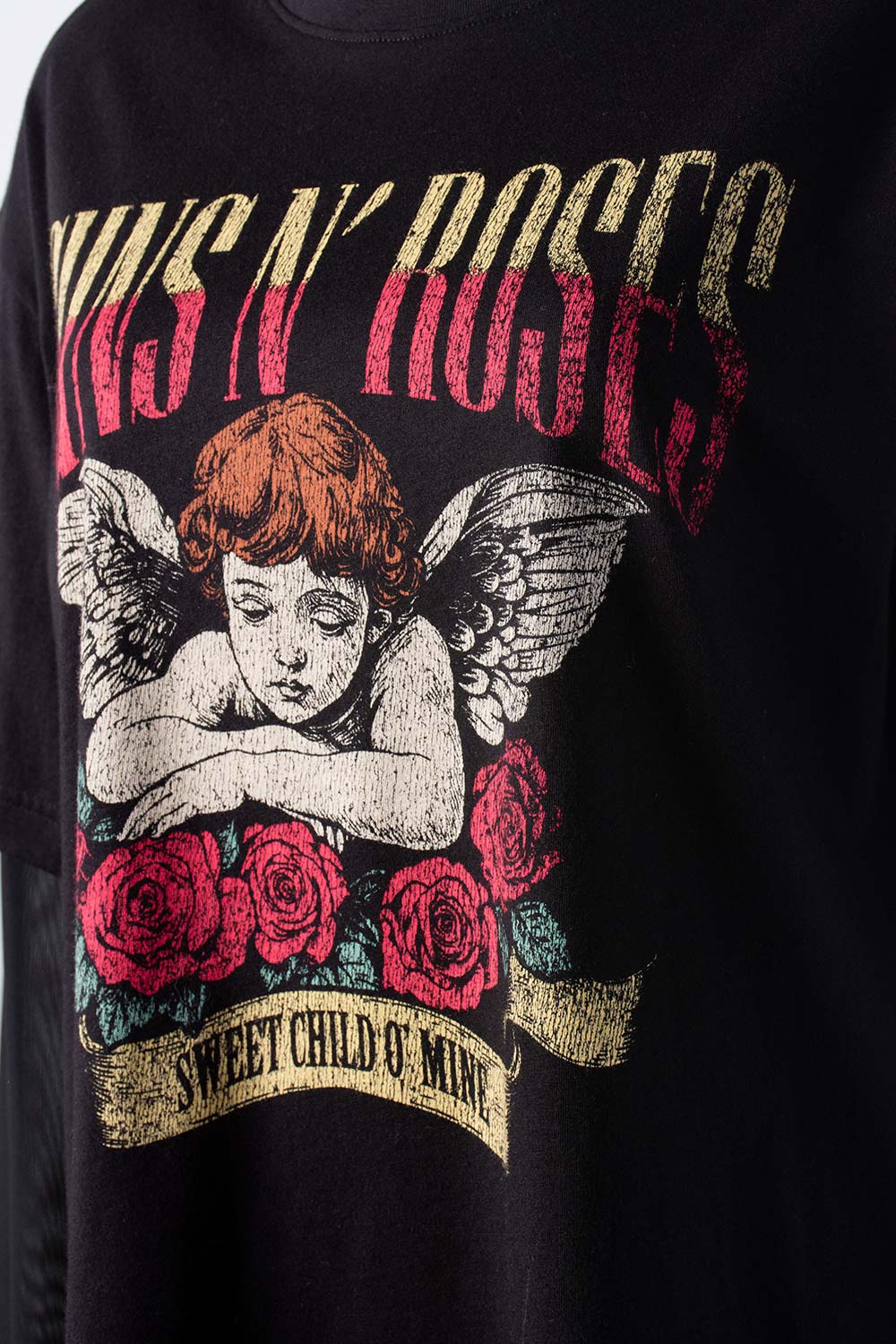 CAMISETA DE GUNS N' ROSES RELAX FIT PARA MUJER