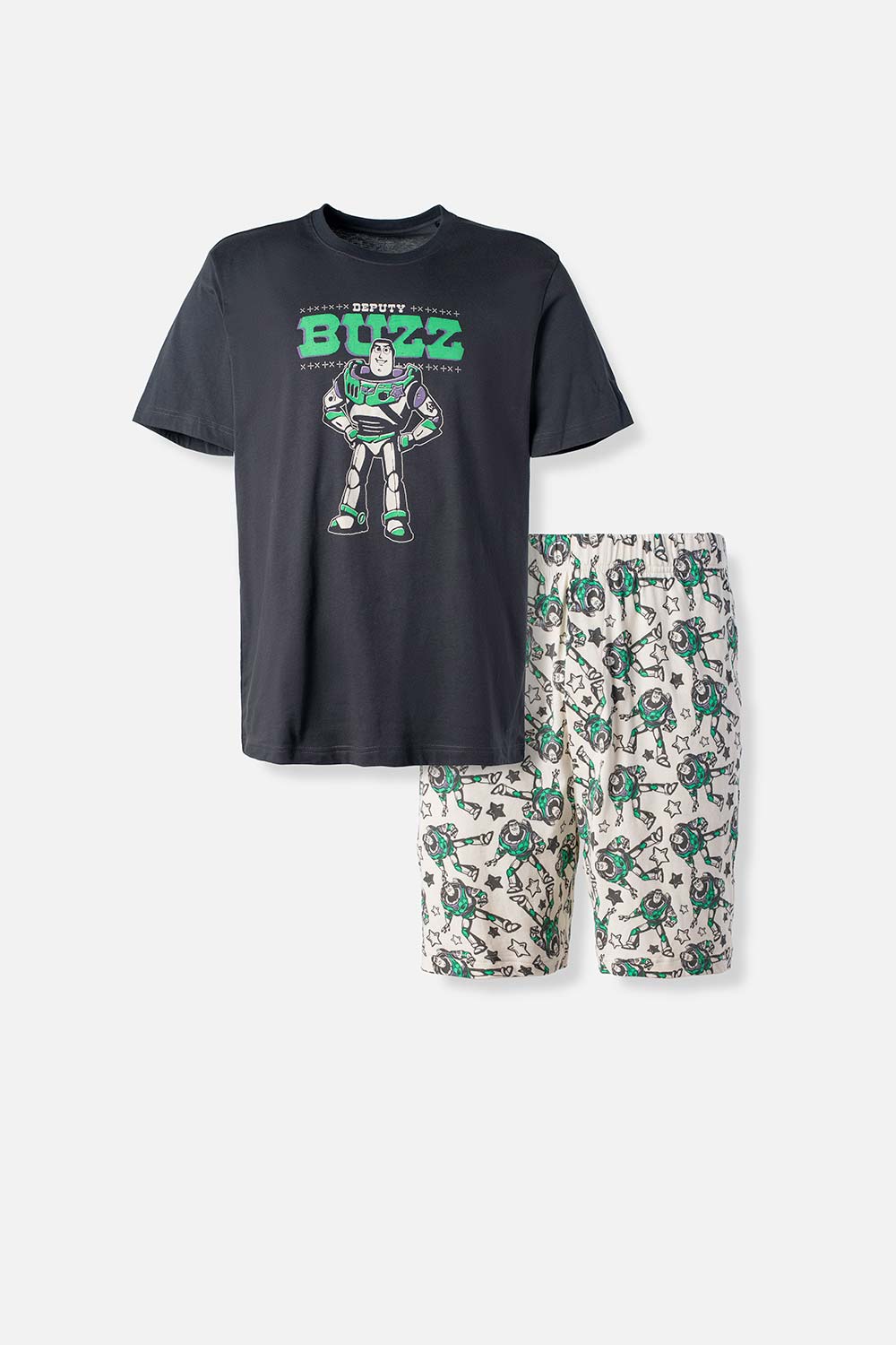PIJAMA DE TOY STORY CON PANTALON CORTO PARA HOMBRE