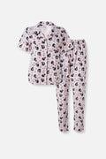 PIJAMA DE MAFALDA MANGA CORTA ROSADA PARA MUJER