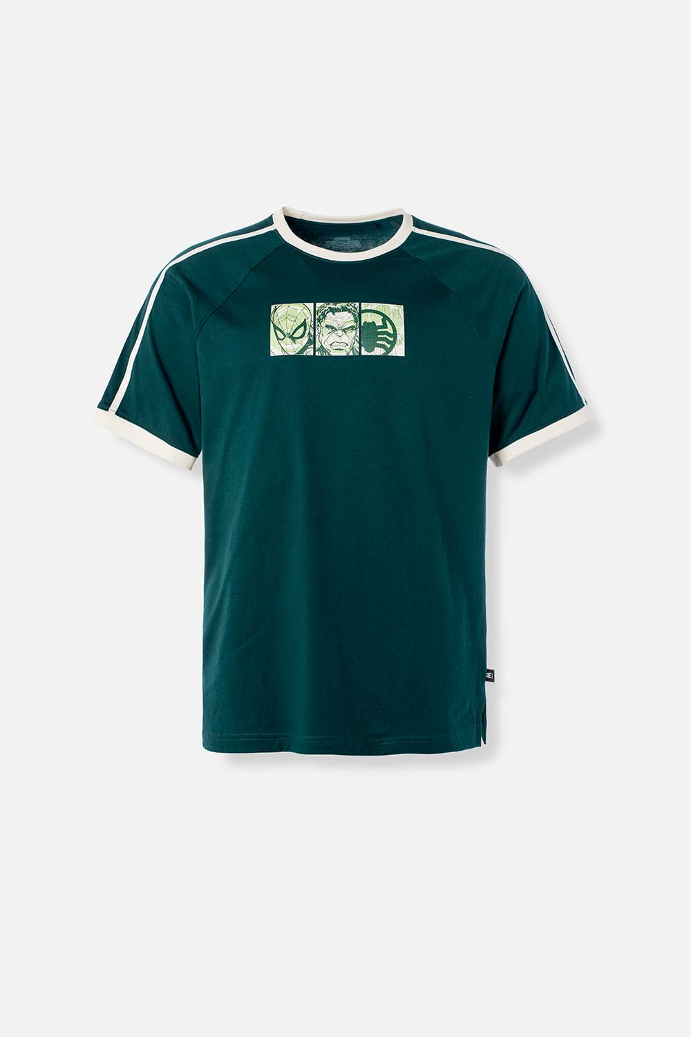 CAMISETA DE SPIDERMAN VERDE REGULAR FIT PARA HOMBRE