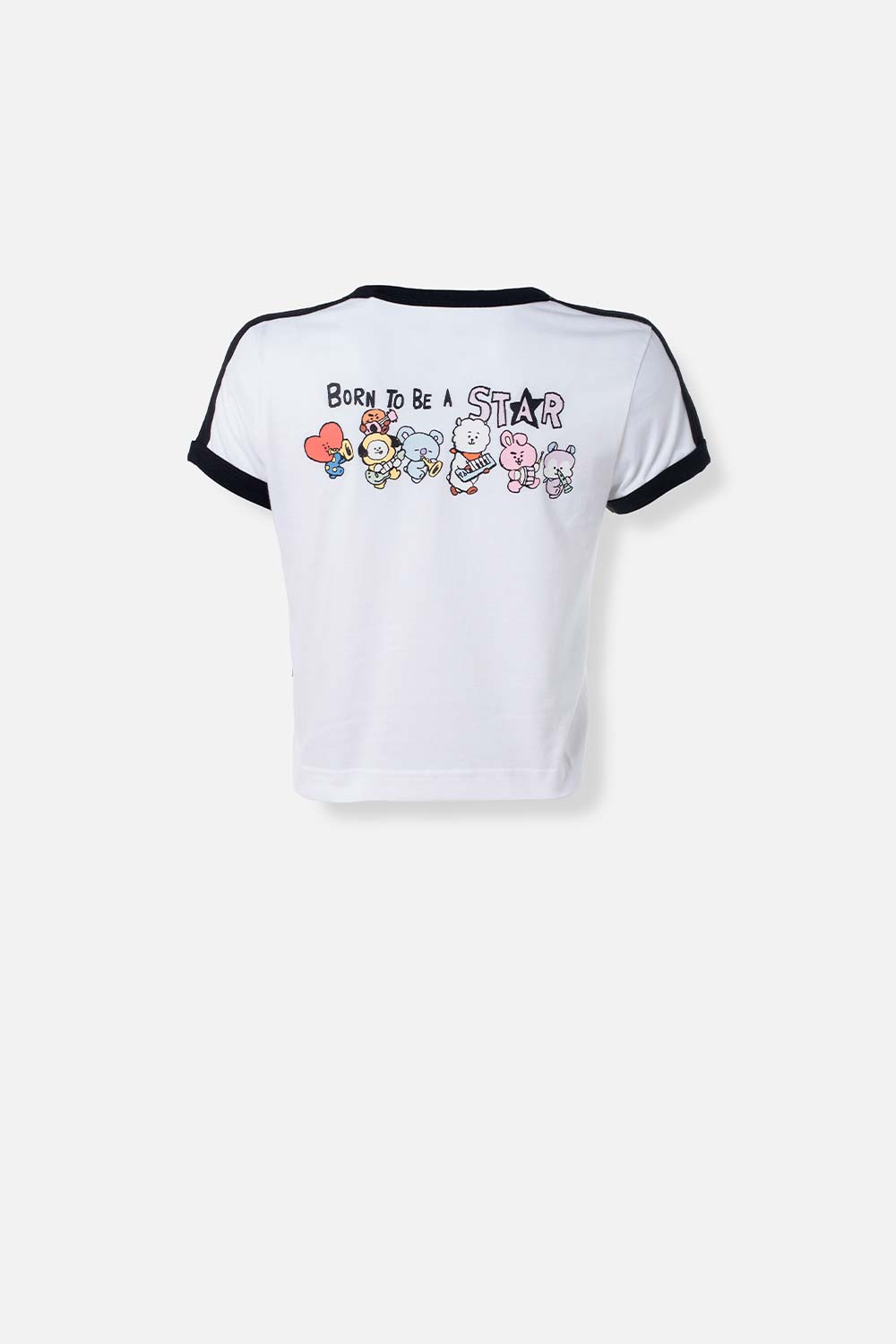 CAMISETA DE BT21 CROP TOP FIT PARA MUJER