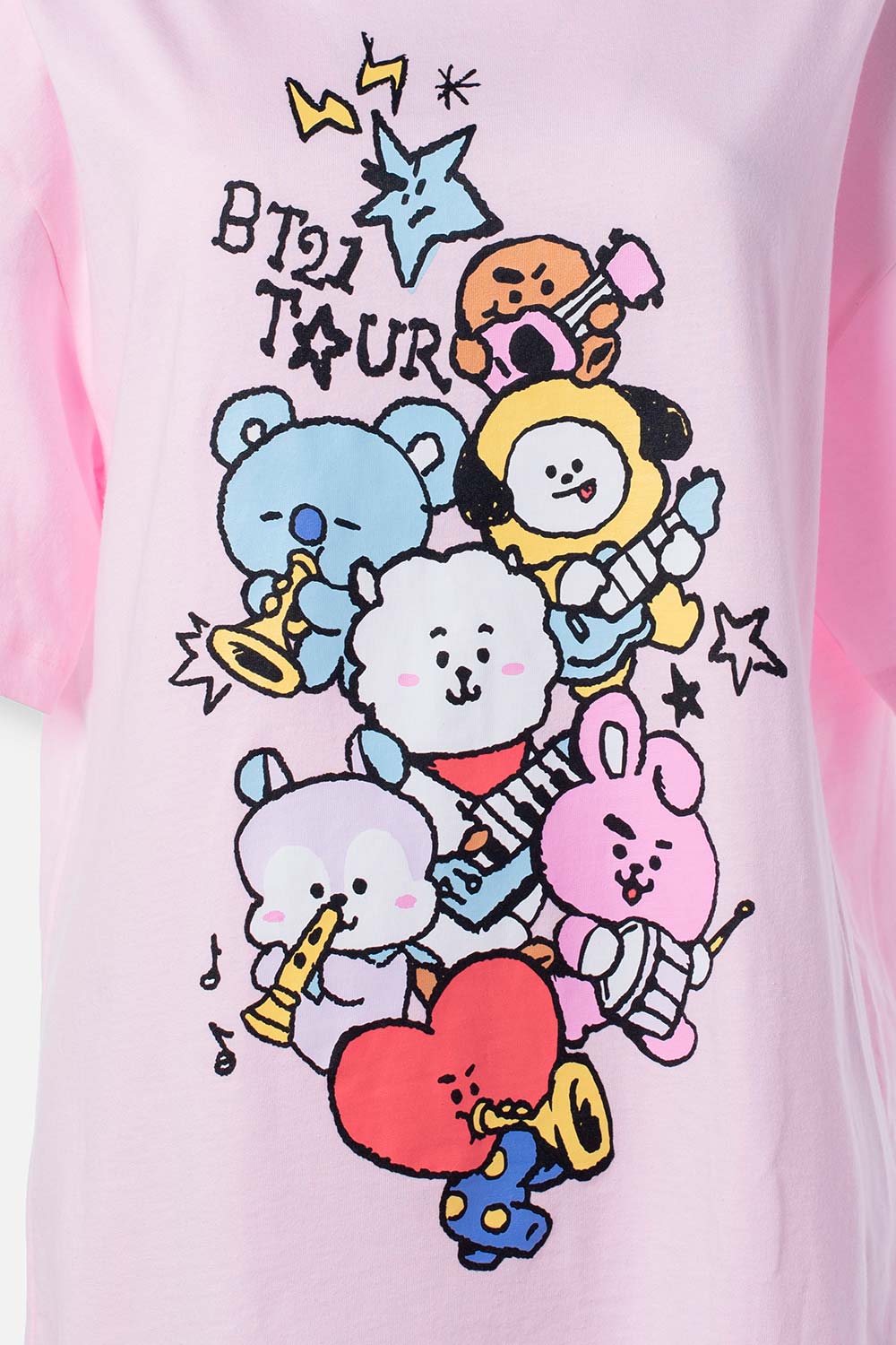 CAMISETA DE BT21 OVERSIZED FIT PARA MUJER