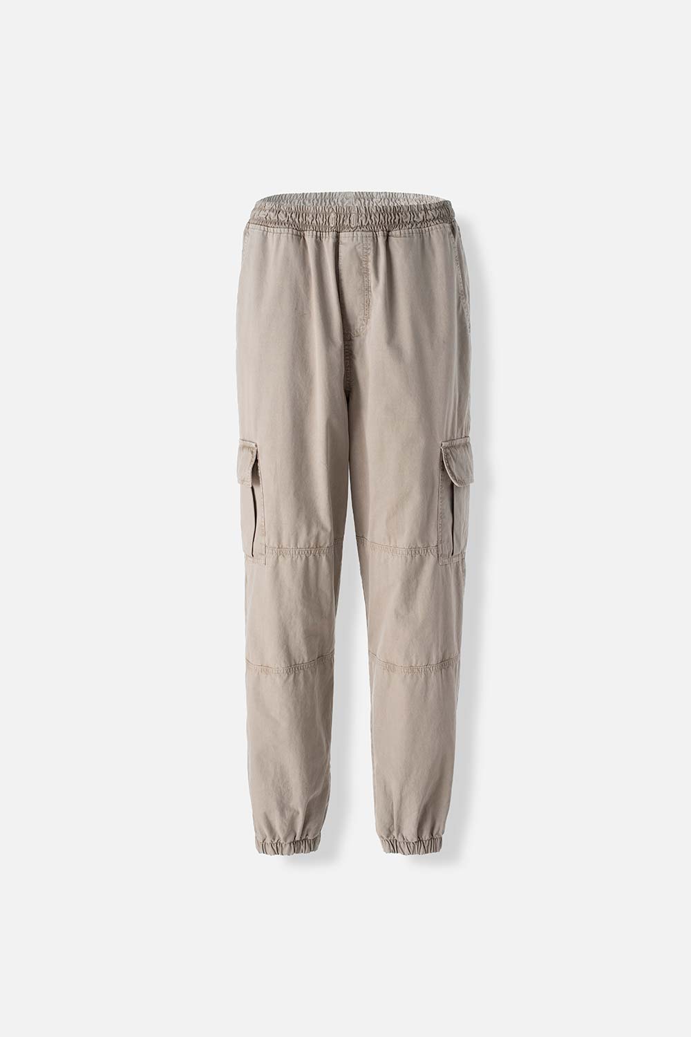 JOGGER DE MOVIES TAUPE CON ELÁSTICO EN CINTURA PARA MUJER