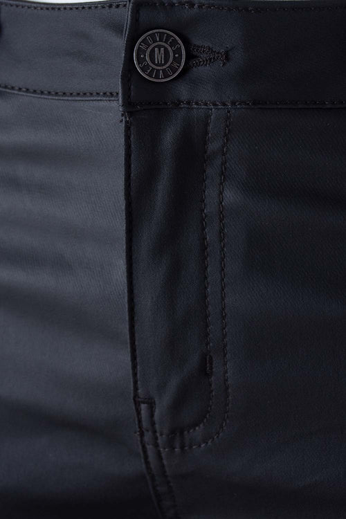 PANTALÓN DE MOVIES NEGRO EFECTO CUERO PARA MUJER