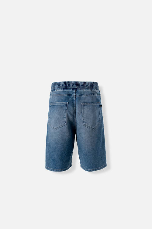 BERMUDA DE MOVIES AZUL TONO MEDIO CON CORDÓN PARA HOMBRE