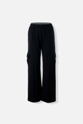 JOGGER DE MOVIES TIPO CARGO NEGRO PARA MUJER
