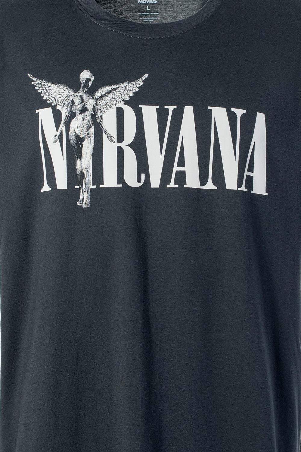 CAMISETA DE NIRVANA REGULAR FIT PARA HOMBRE