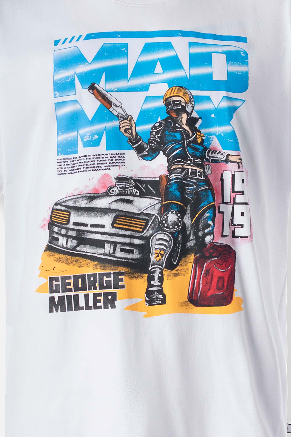 CAMISETA DE MOVIES CUELLO REDONDO BLANCA PARA HOMBRE