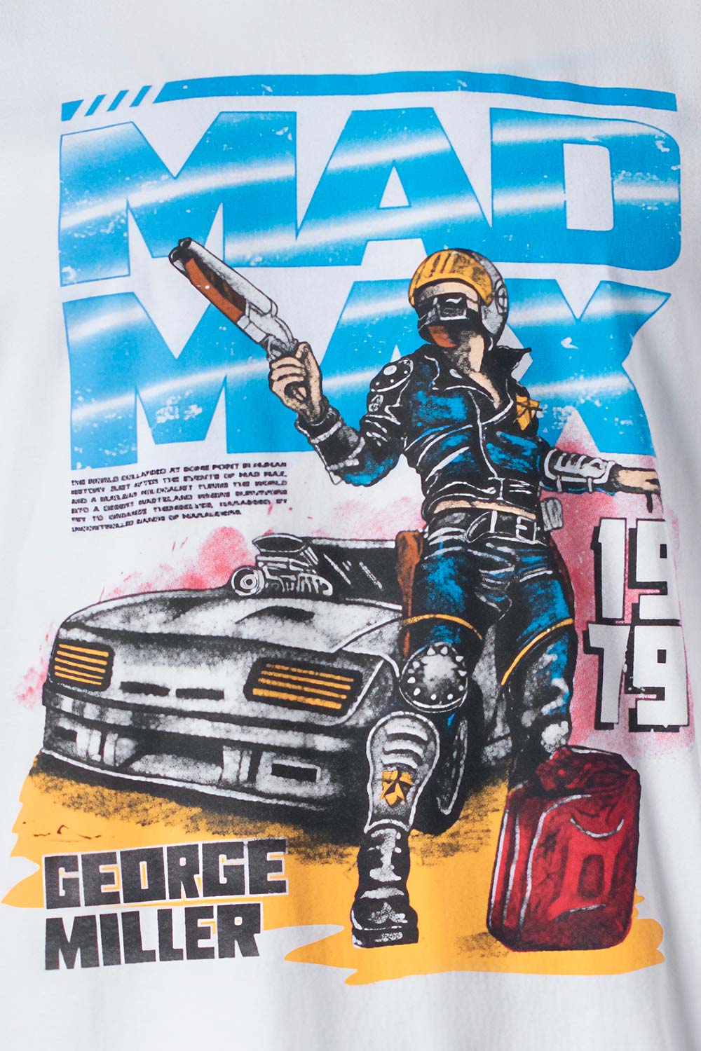 CAMISETA DE MOVIES CUELLO REDONDO BLANCA PARA HOMBRE