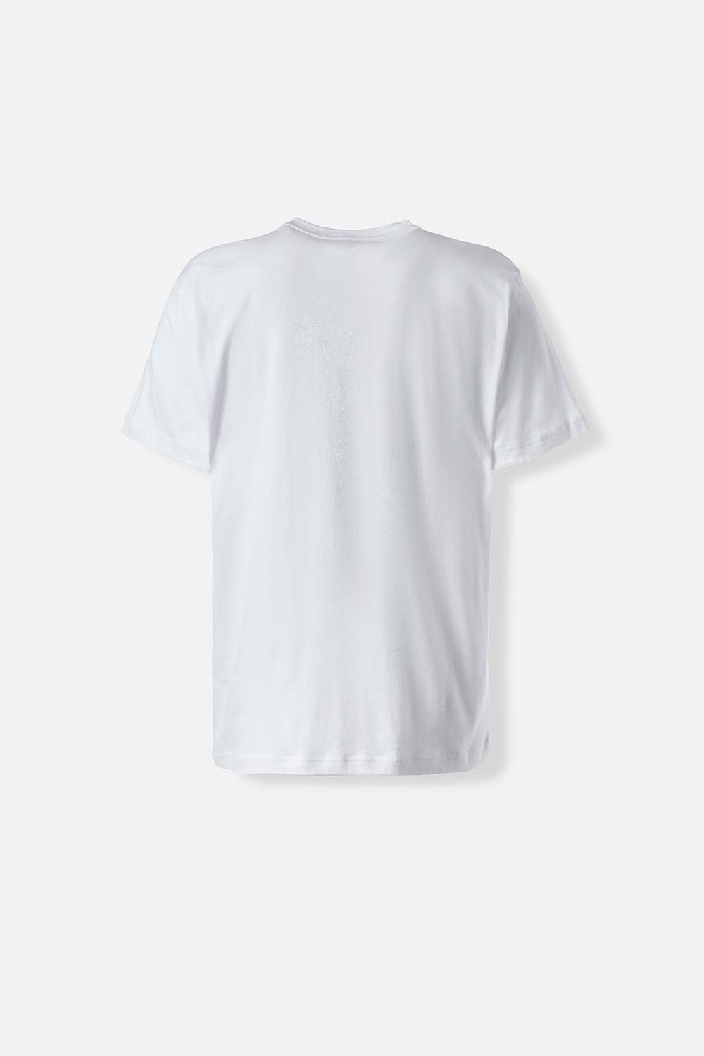 CAMISETA DE MOVIES CUELLO REDONDO BLANCA PARA HOMBRE