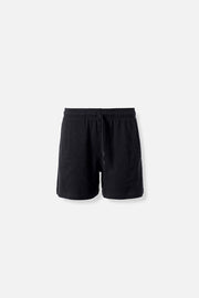 SHORT DE MOVIES CON CINTURA ELASTICA NEGRO PARA MUJER