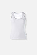 CAMISETA DE MOVIES BLANCA SLIM FIT PARA MUJER