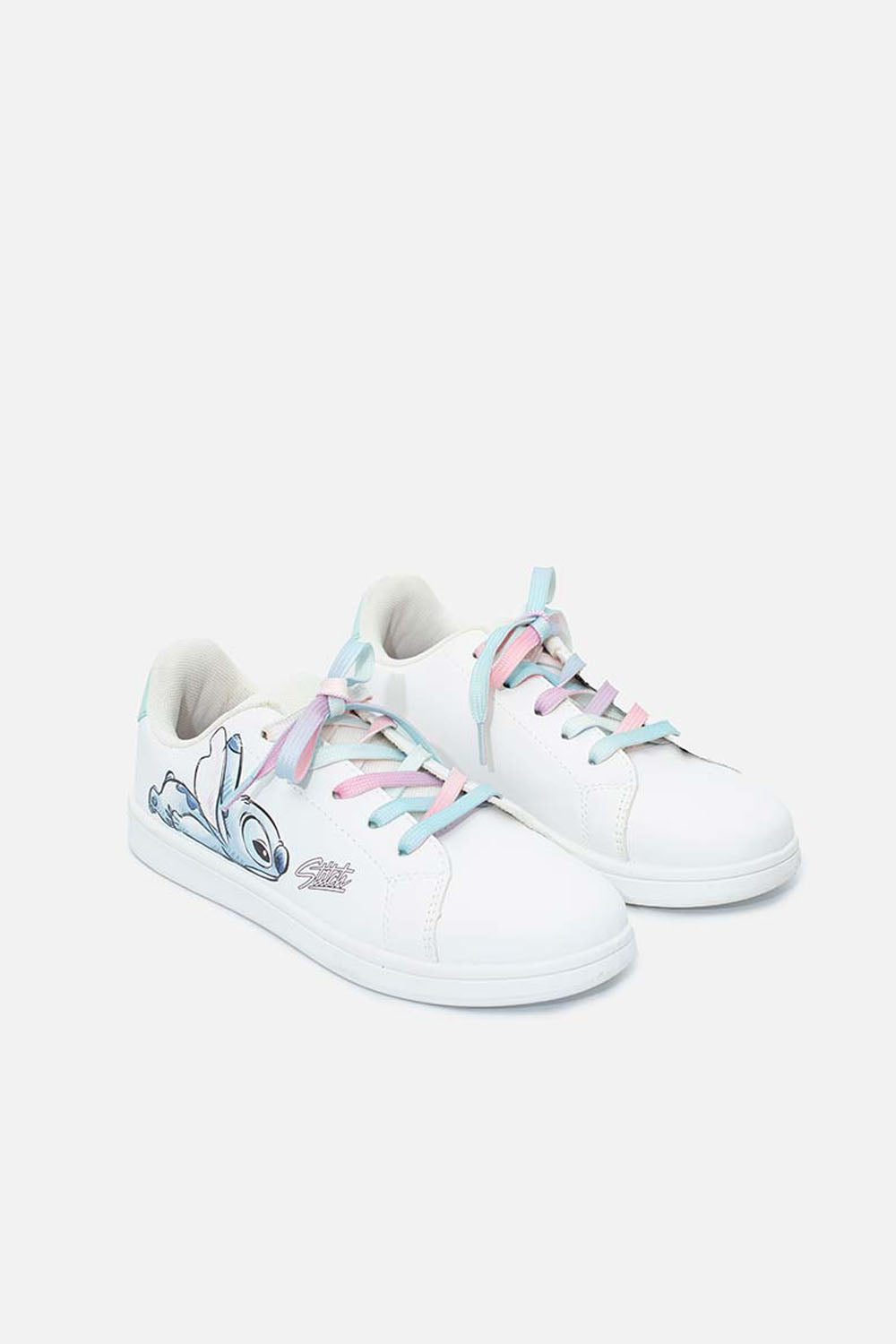 TENIS DE LILO Y STITCH BLANCOS PARA MUJER