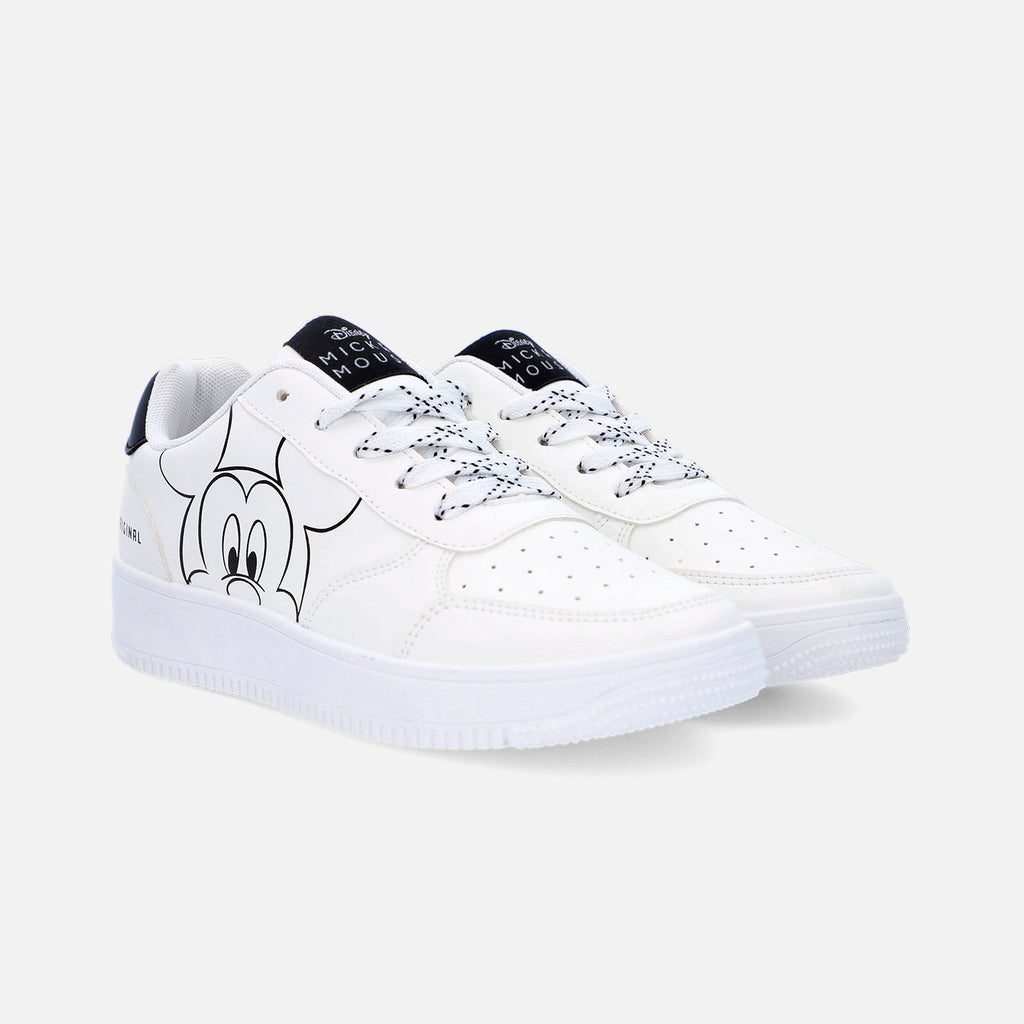TENIS DE MICKEY MOUSE BLANCOS PARA MUJER