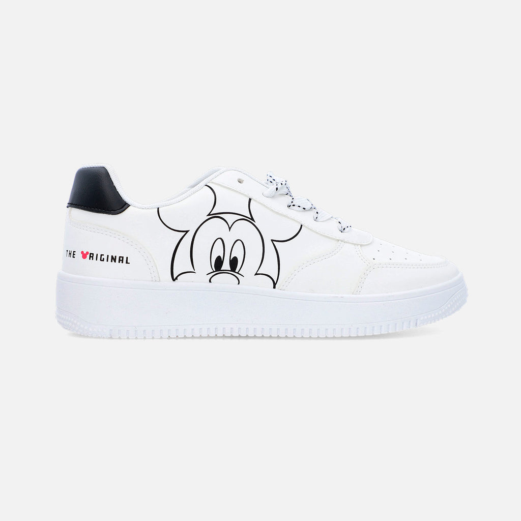 TENIS DE MICKEY MOUSE BLANCOS PARA MUJER