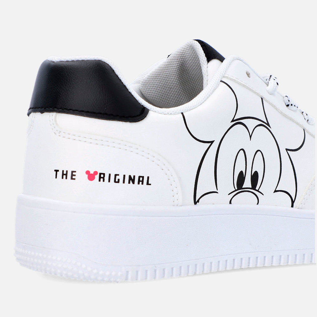 TENIS DE MICKEY MOUSE BLANCOS PARA MUJER